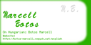 marcell botos business card